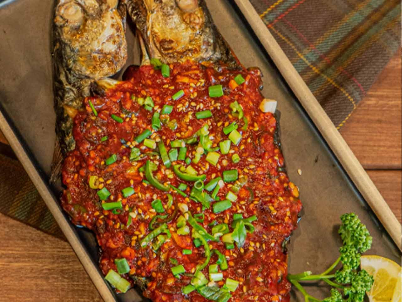 화덕 매운 양념 고등어 구이