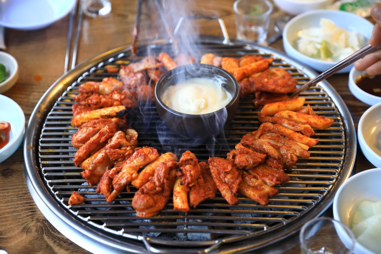 남이섬 안반지 닭갈비