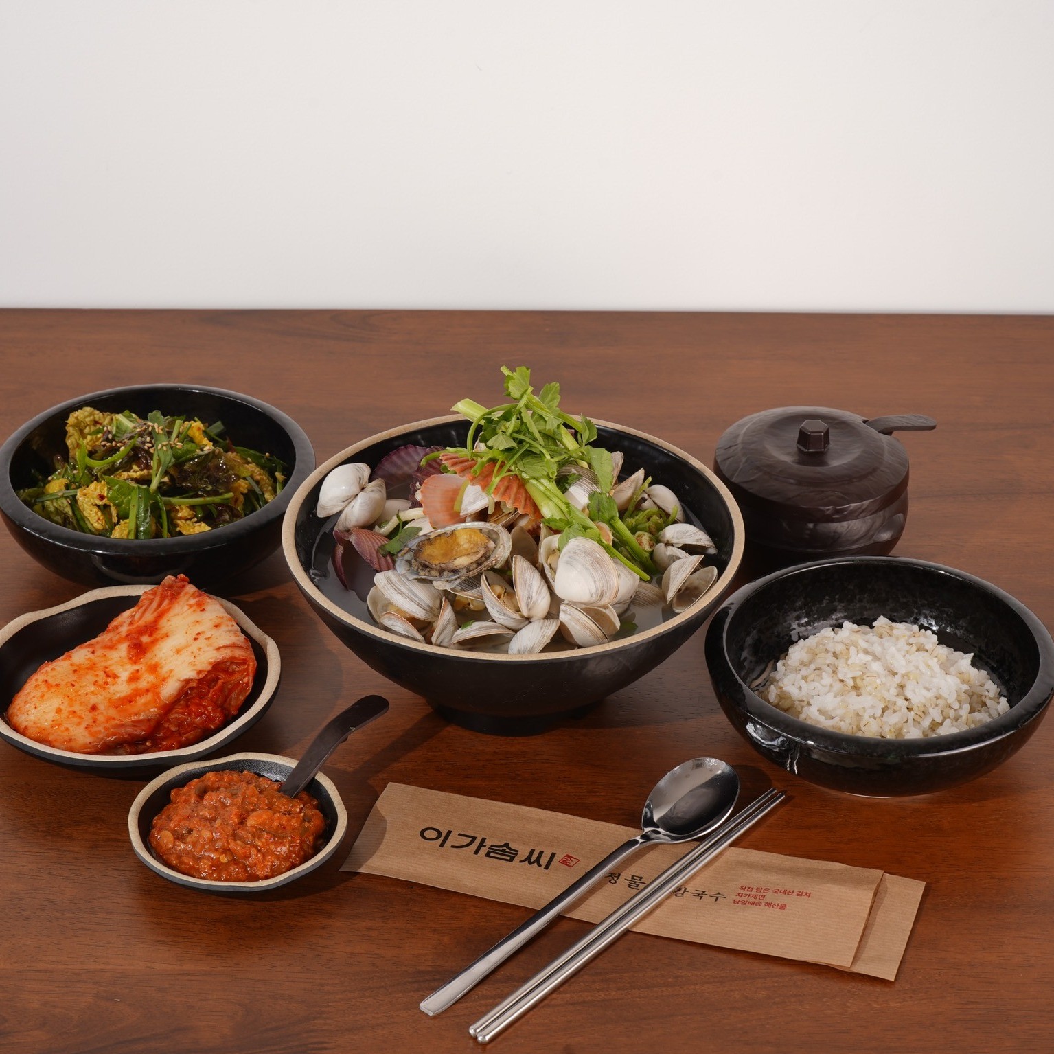 물총칼국수+강된장보리밥