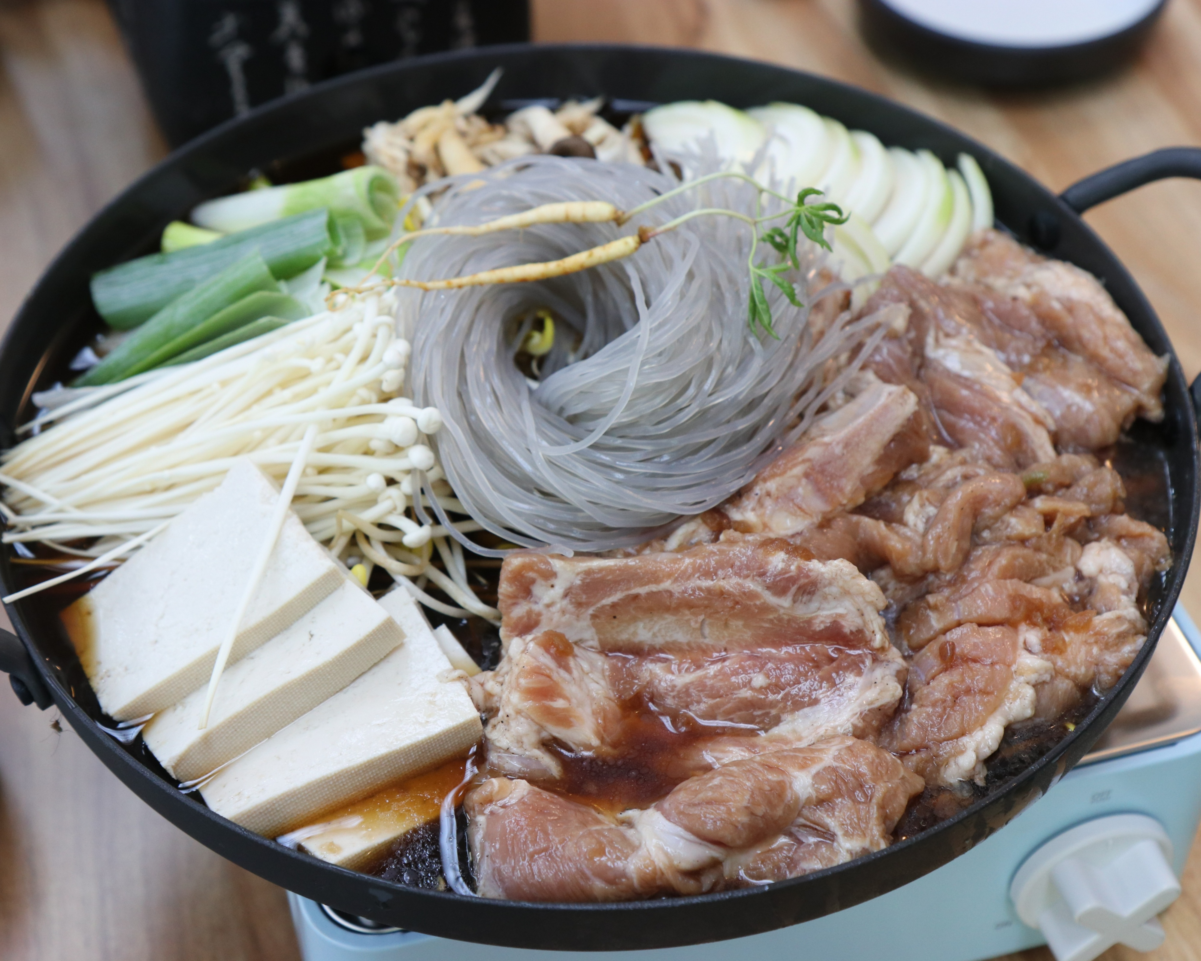 마라 된장 갈비전골