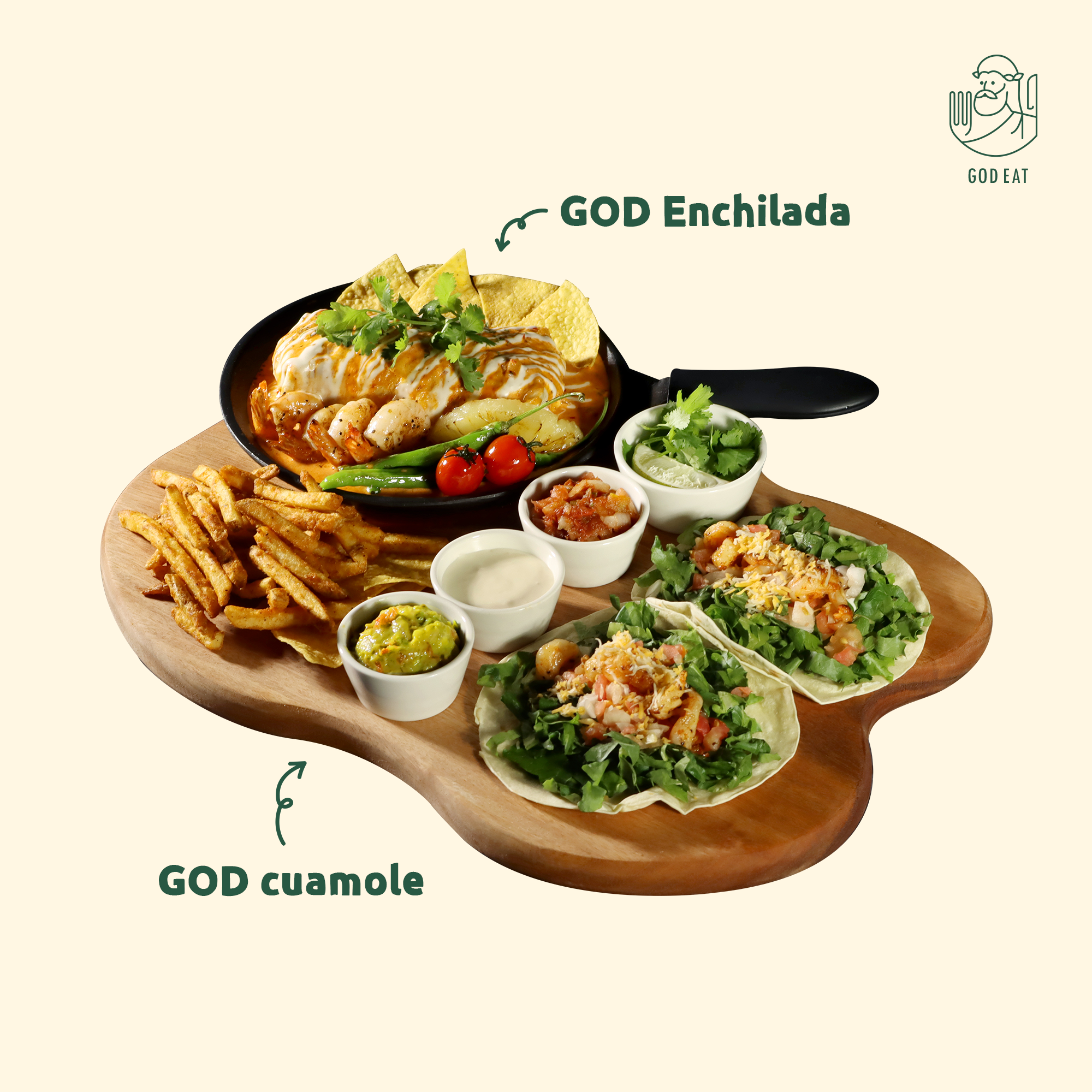 C SET (GOD 엔칠라다, 타코 2pcs외)