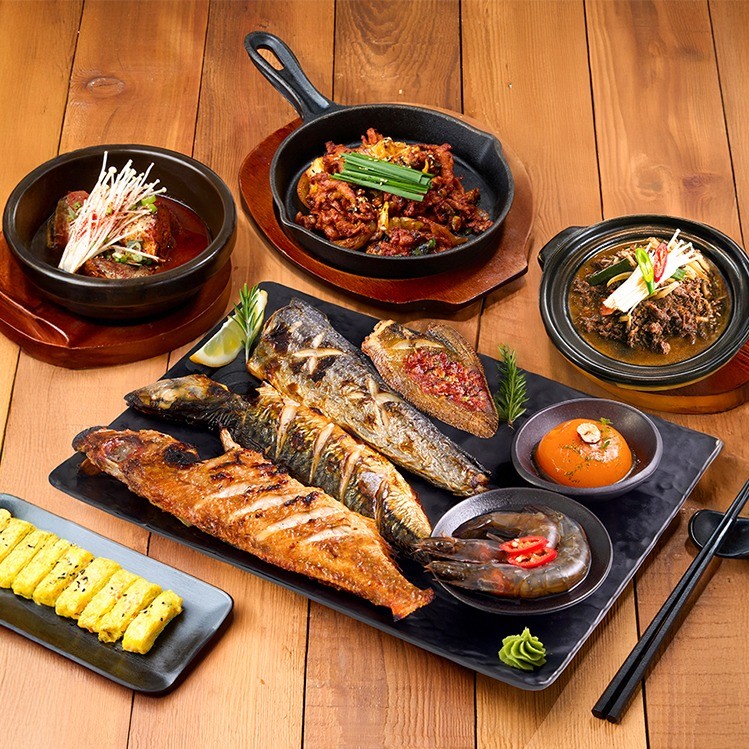모듬구이 한상 3인 + 고등어조림