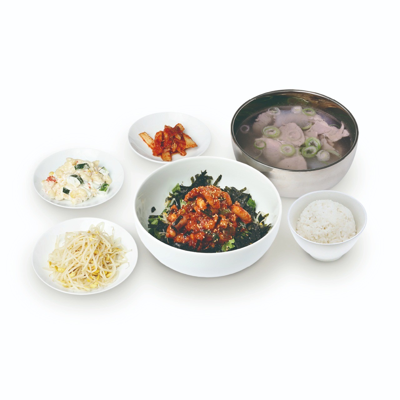 낙지비빔밥+투뿔한우뭇국