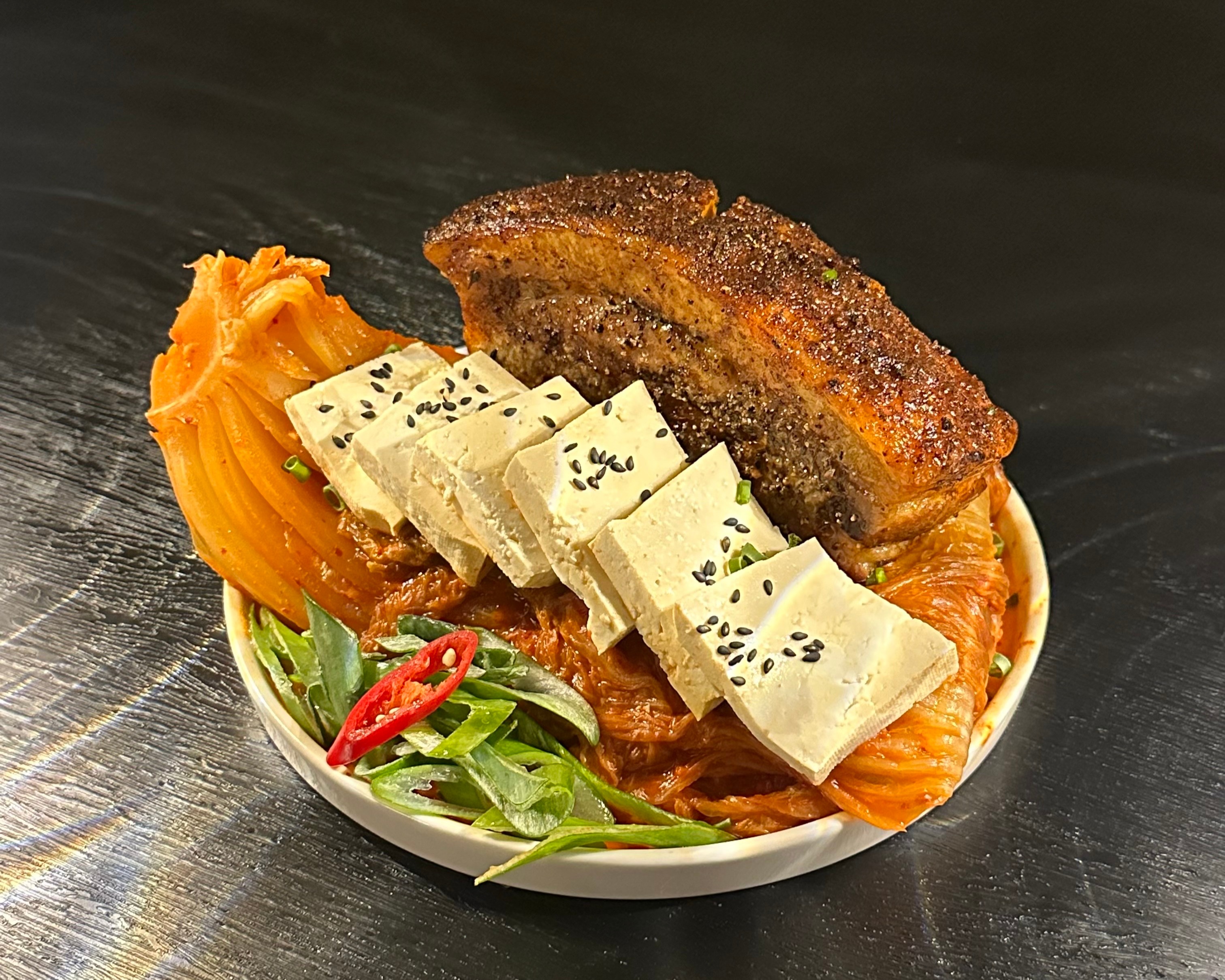 수비드 통삼겹 묵은지 김치찜