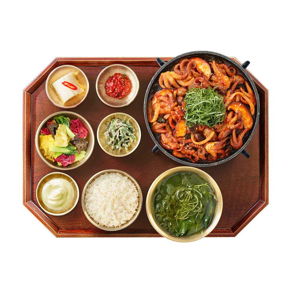 주꾸미볶음 화로반상