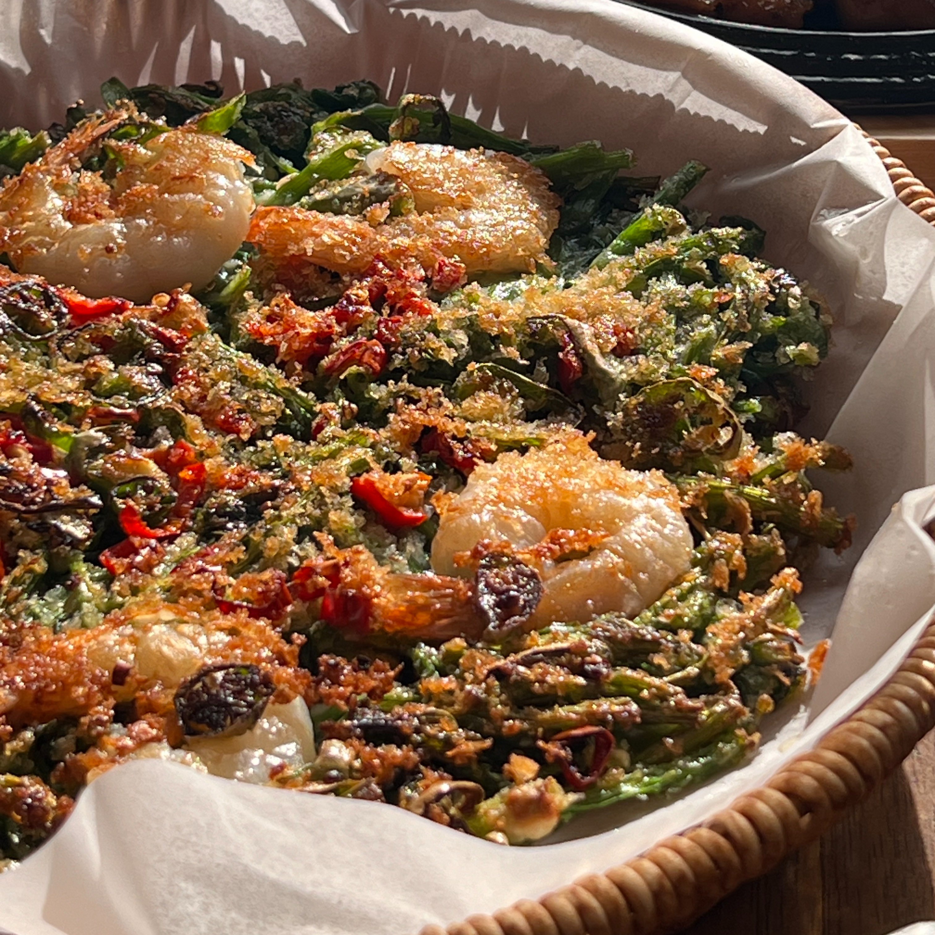 미나리통통새우전