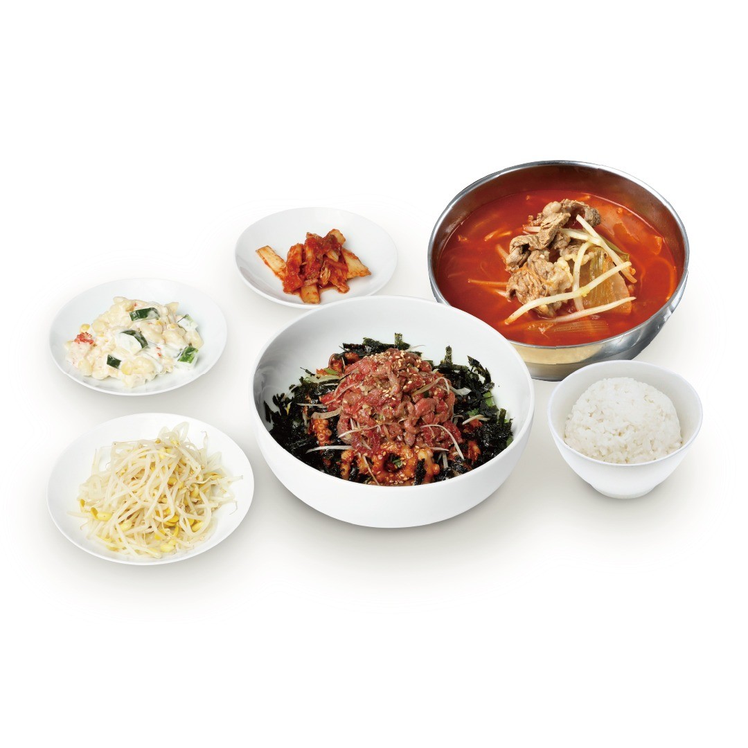투뿔한우 육회낙지비빔밥+투뿔한우뭇국