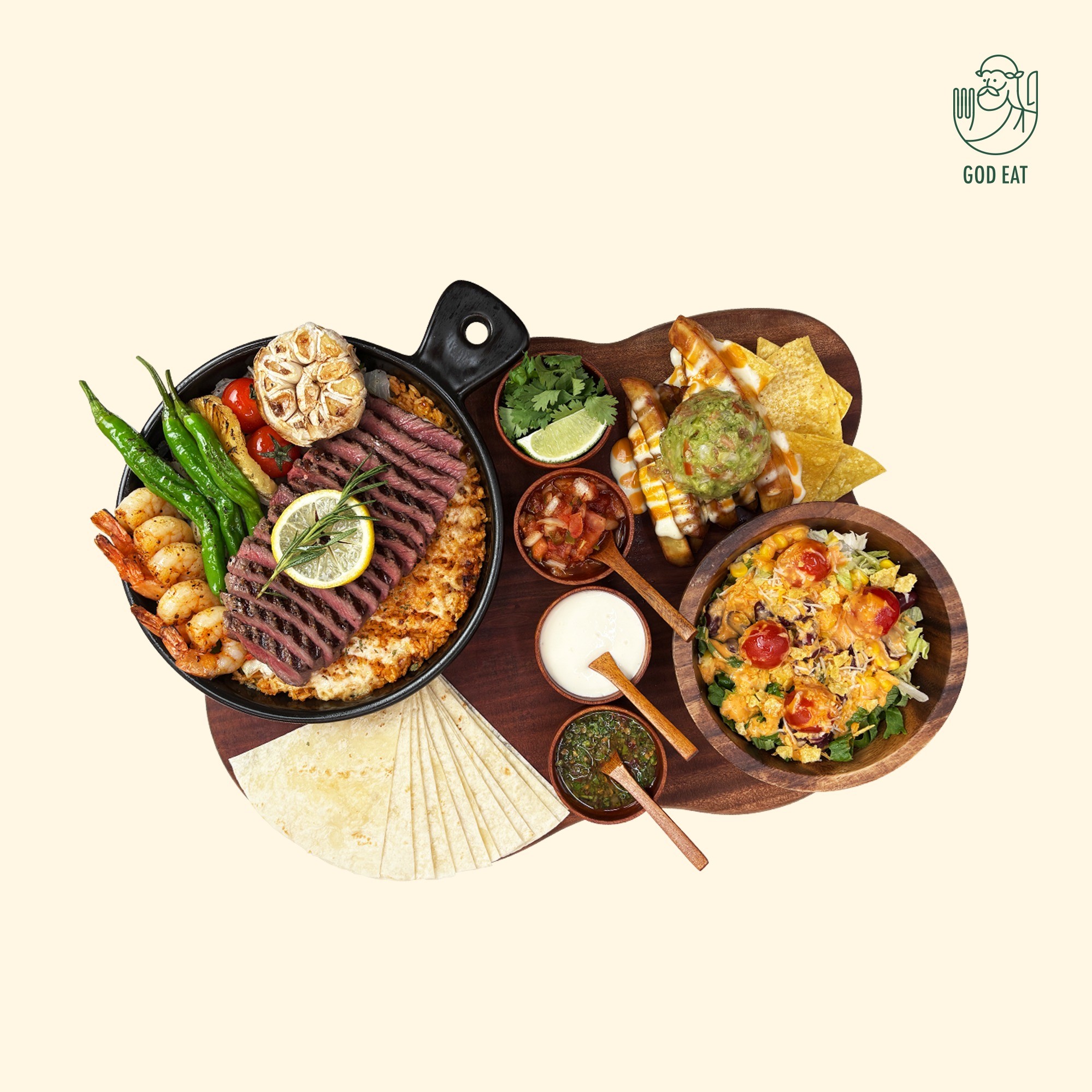 리얼 스테이크 파히타 세트