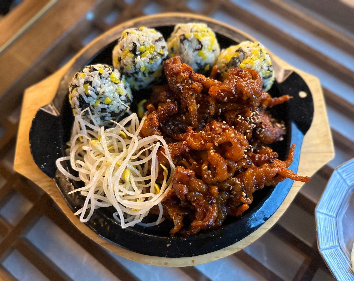 무뼈닭발+주먹밥