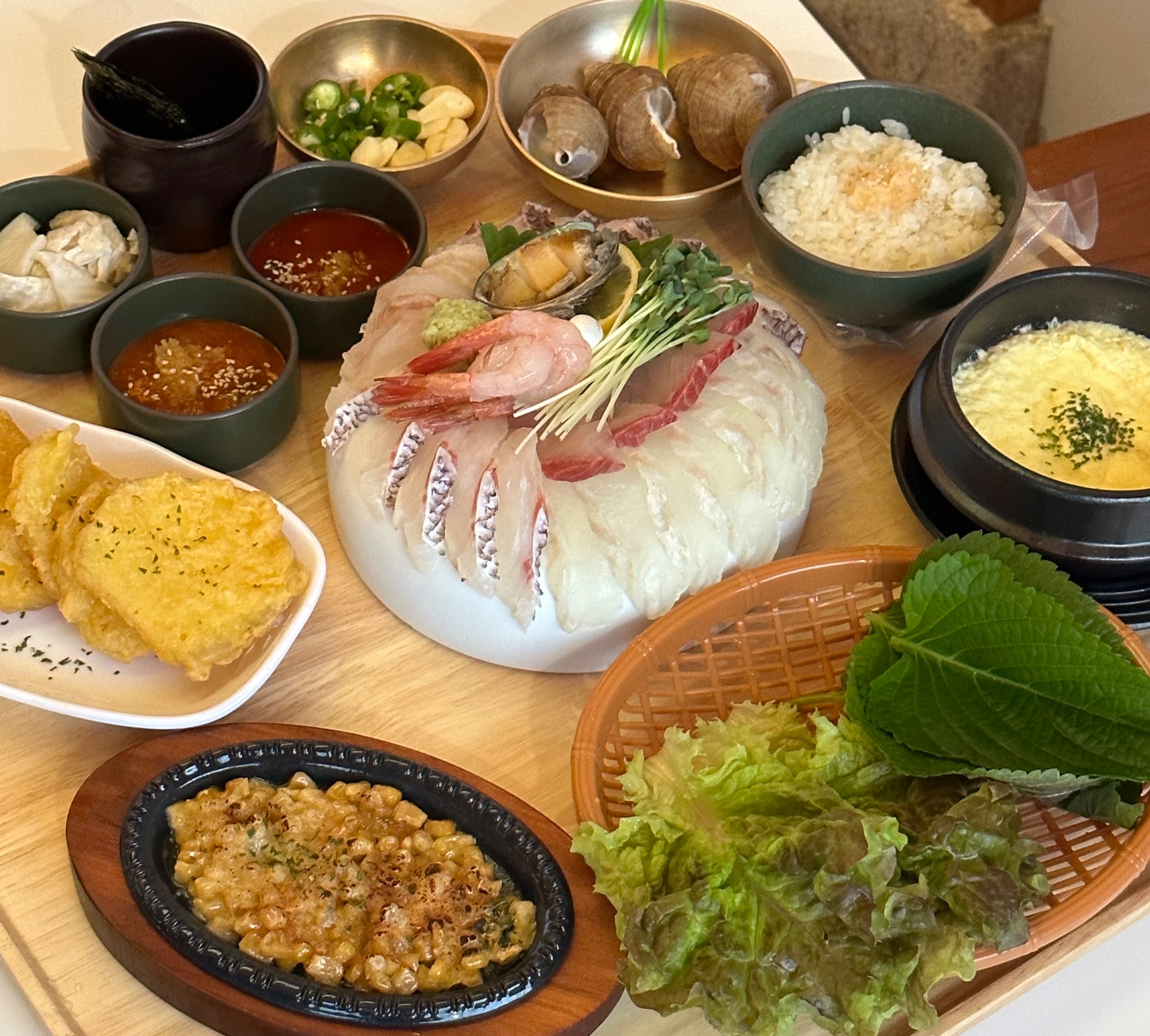 숙성회모듬 중(2~3인)