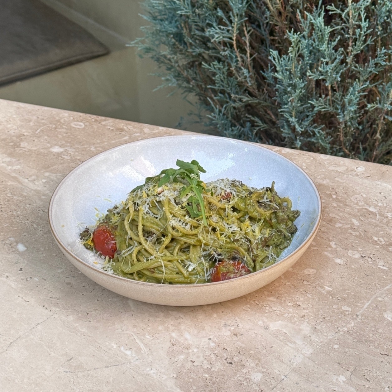 시금치크림 불고기 파스타