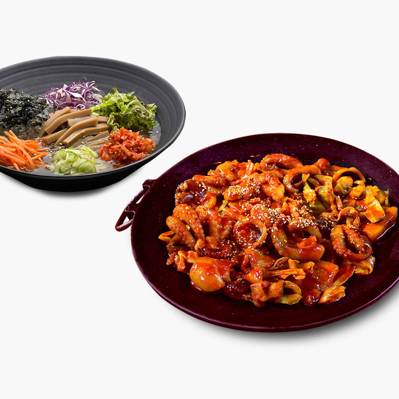 철판 쭈삼겹 셋트 1인분