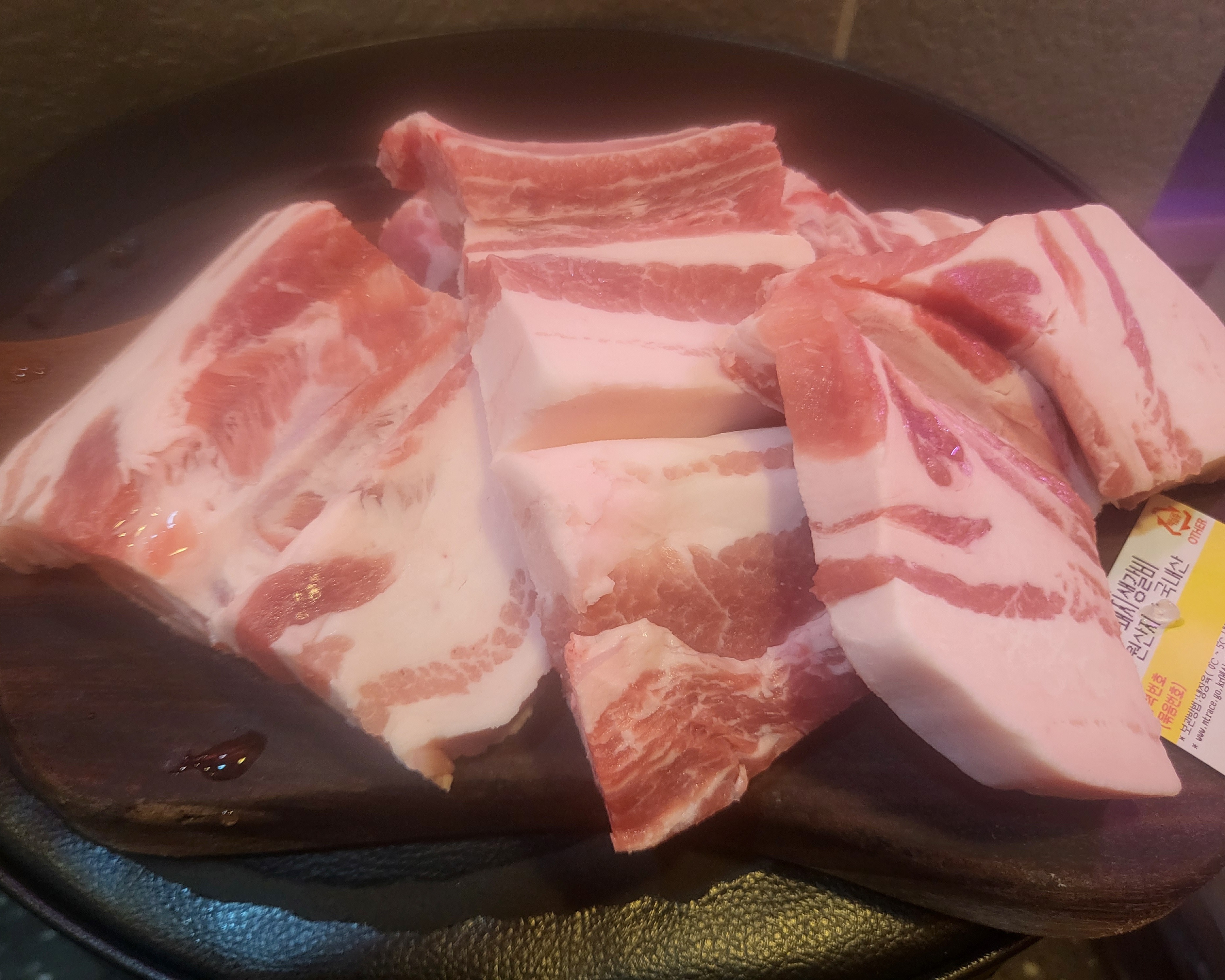 돼지생갈비 (1판-500g)