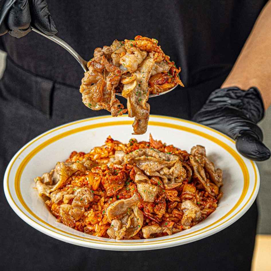 대패 김치 필라프