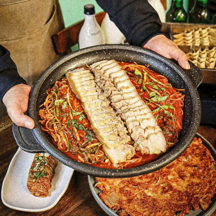 매운 콩나물찜 보쌈