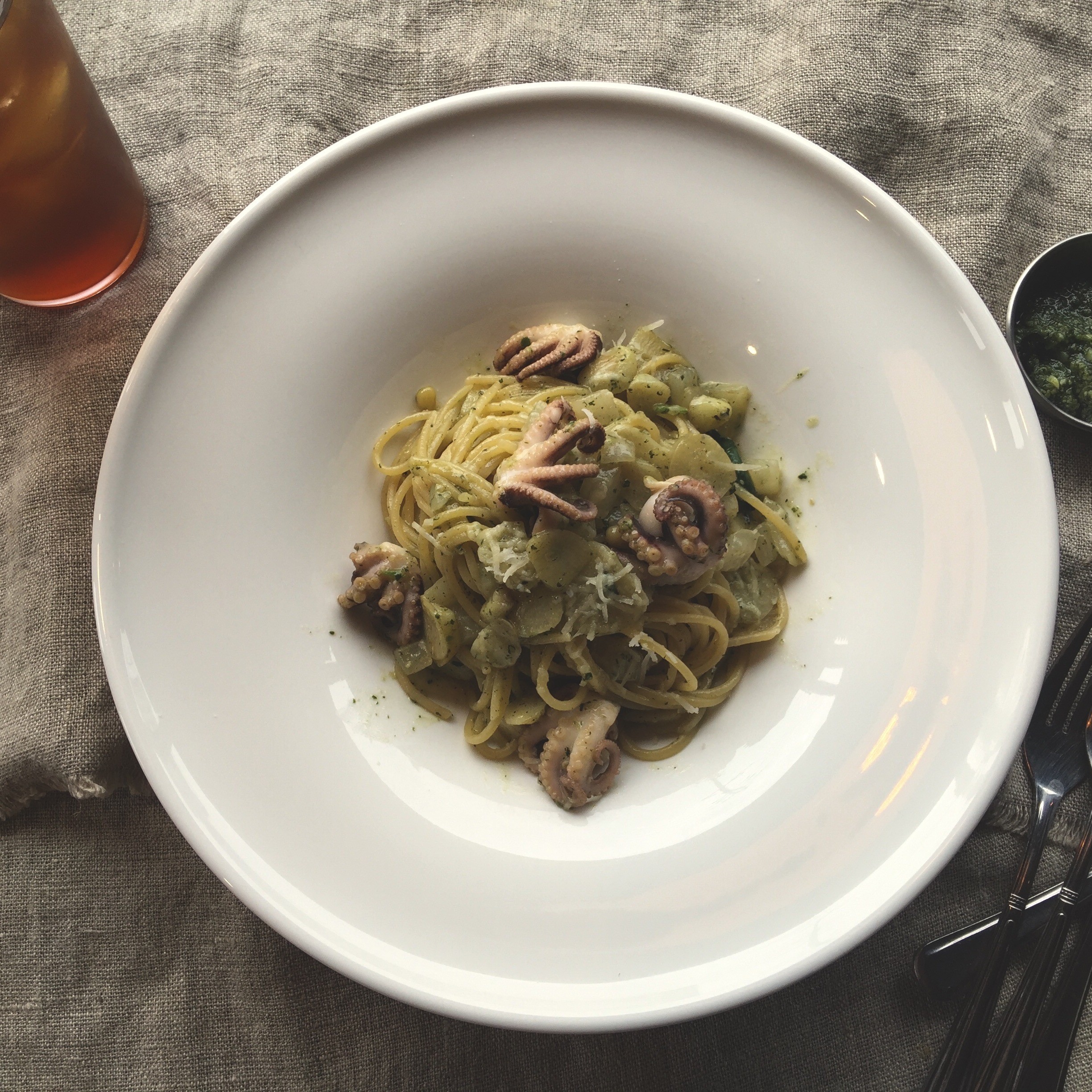 바질 쭈꾸미 올리오