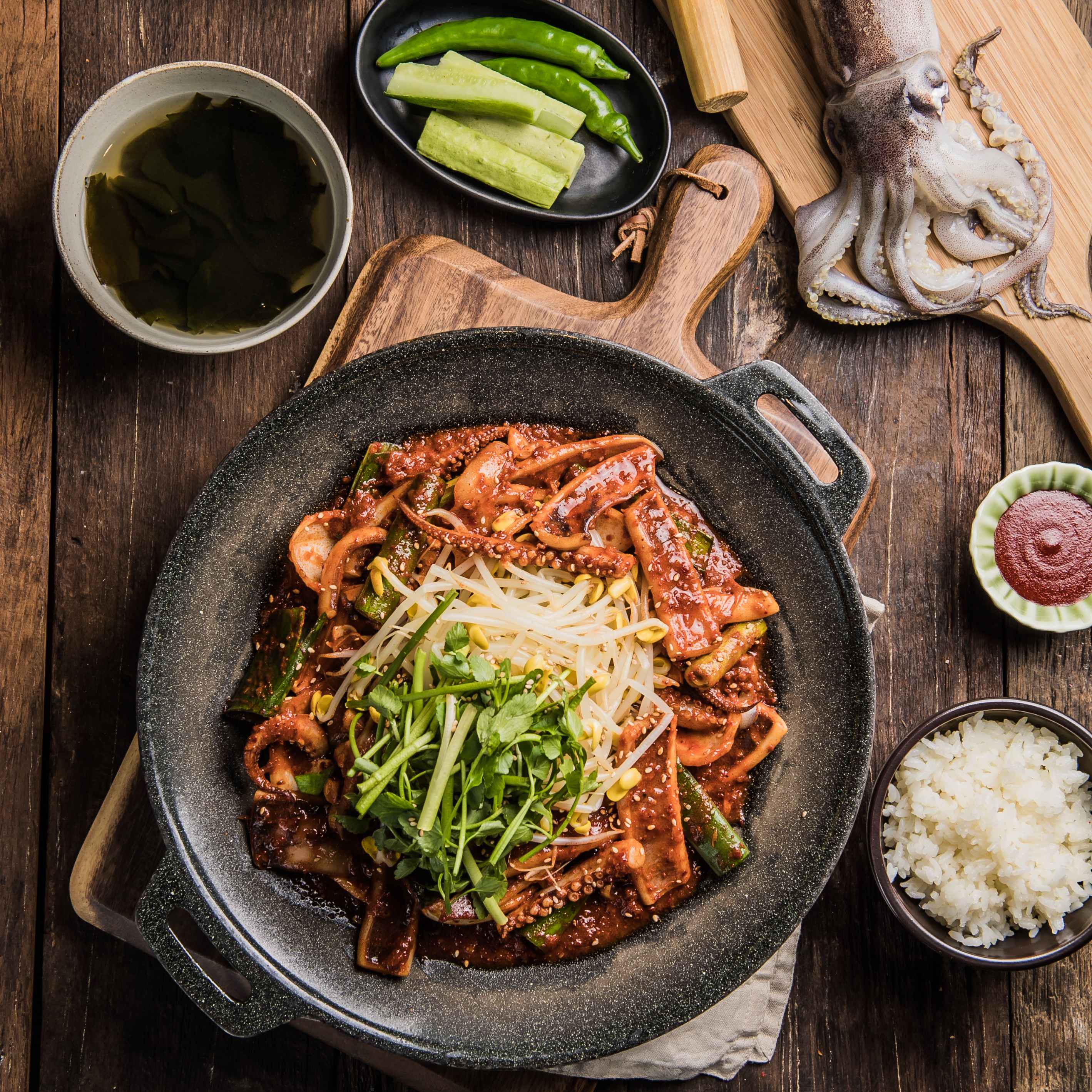 오징어제육두루치기 2인(솥밥포함)