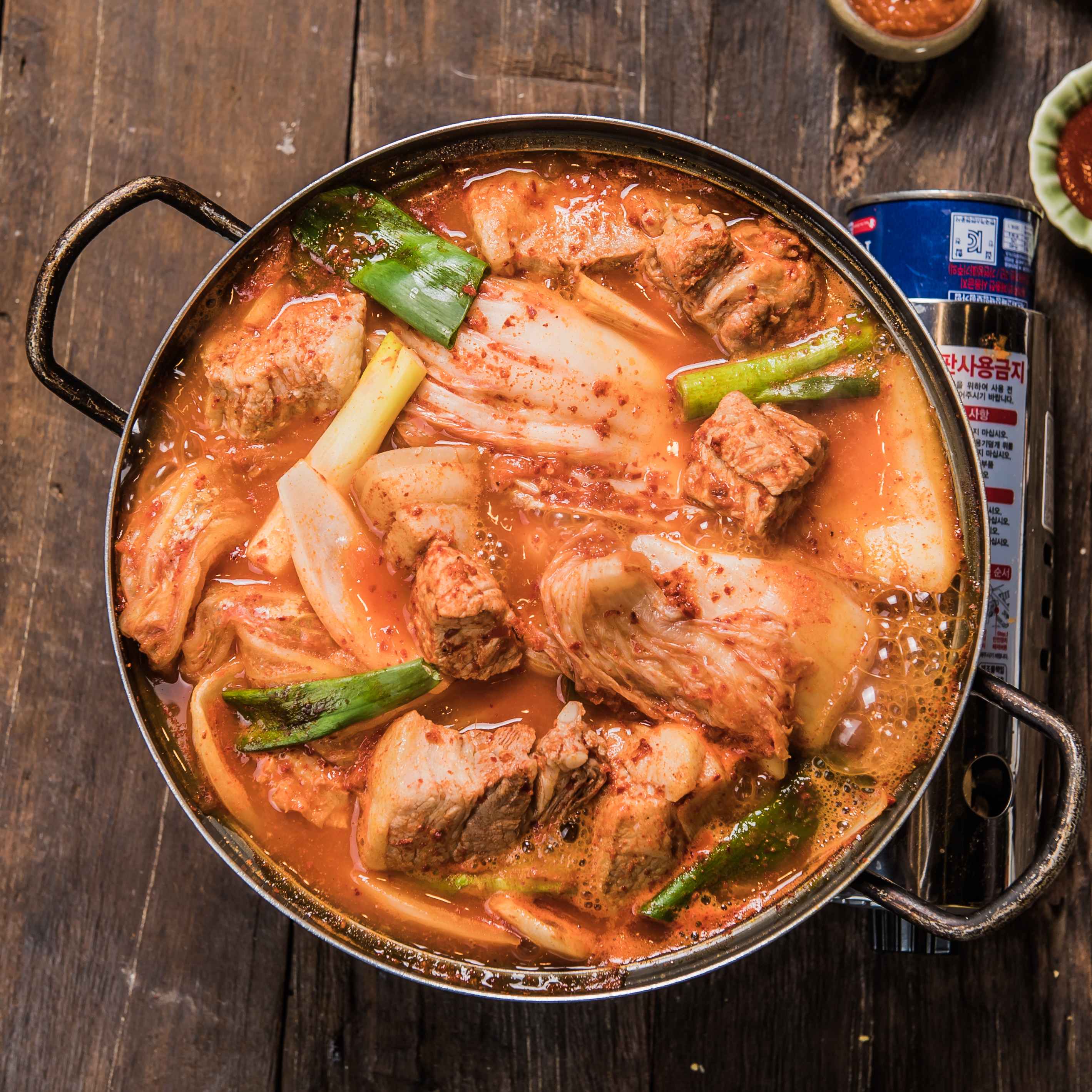 옛날김치찌개1인(솥밥포함)