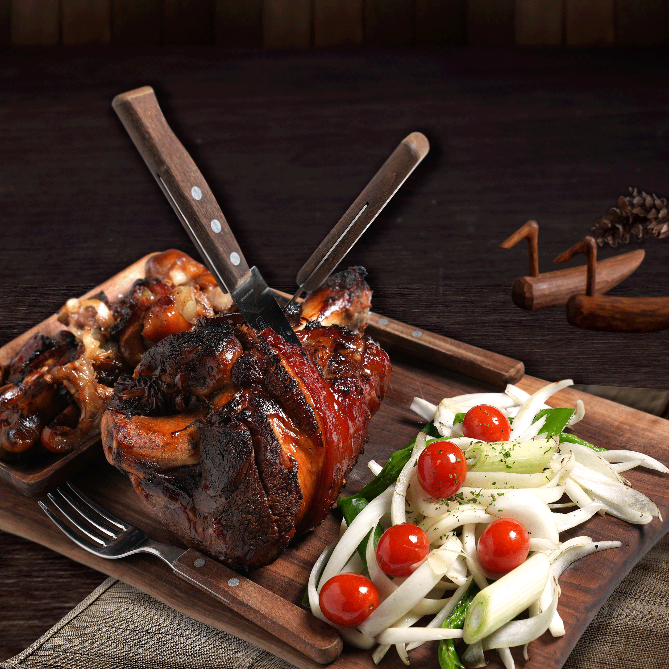 화덕통구이족발