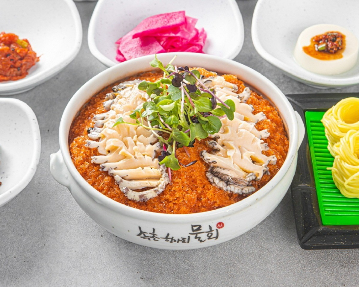 전복물회