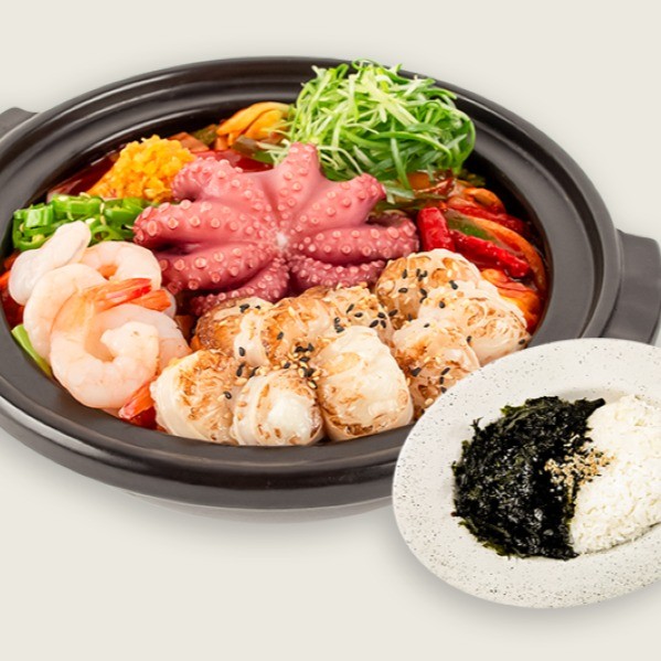 문 · 곱 · 새(통문어,대창,새우) + 볶음밥